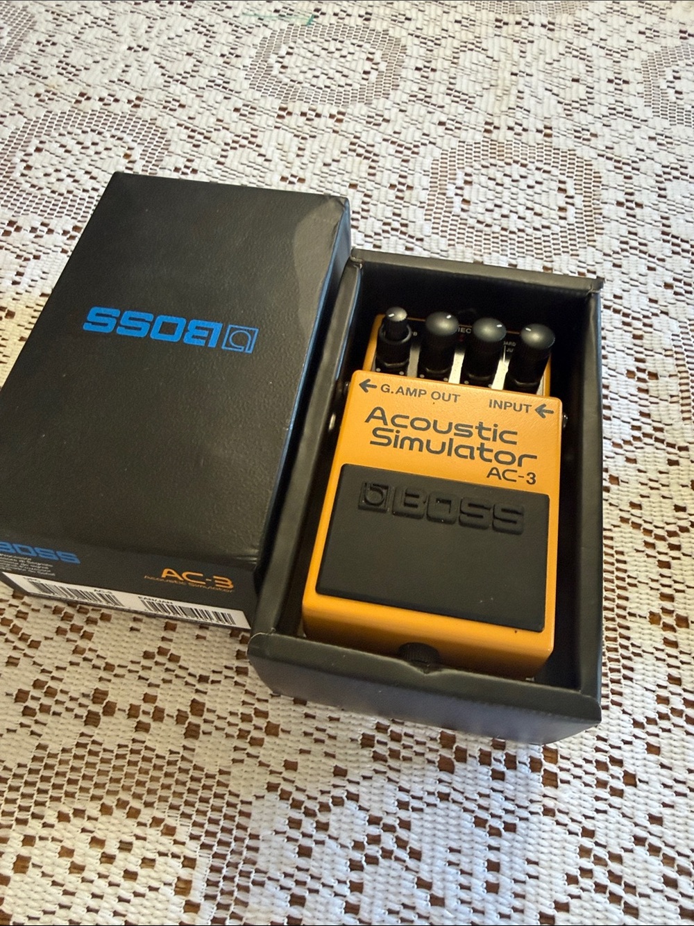 NWT Boss AC-3 Acoustic Simulator Pedal for electric guitar